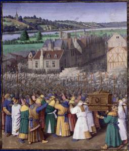 Jean Fouquet: The Taking of Jericho, c. 1452-1460.